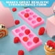 thumbnail image 4 of Molde para hornear fresas - Molde de silicona hecho a mano para hornear dulces y gelatinas - Molde de fresas para cupcakes infantiles - Molde de silicona de fresa para fondant para decoración de bizco, 4 of 7