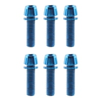 Magideal - 6 Tornillos De Vástago De Bicicleta, Pernos De Reparación De Tornillos De Vástago De Manillar, Prácticos Tornillos De Freno De Bicicleta, Para Bicicle Azul