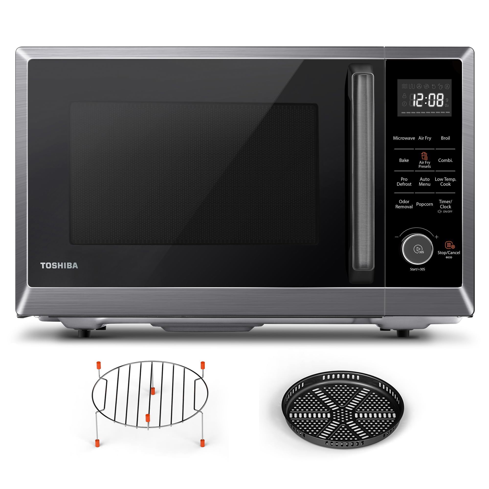 Horno Microondas Toshiba Ml2-ec10sa(bs) 28l Con Freidora De Aire