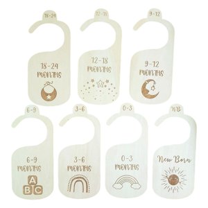 Bothyi - 7 Uds. Divisores De Armario Para Guardería, Organizadores De Armario Para Armario, Armario De Una Cara