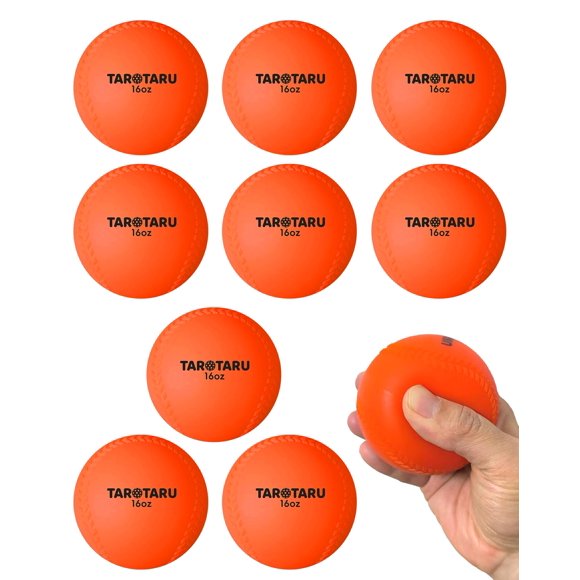 Bolas de peso Tarutaru para béisbol y sóftbol - Pack de 9 (454 g) color naranja