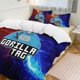 thumbnail image 1 of Red Blue Lightning Blue Gorilla Tag Comforter Set Soft 3 Pcs Twin Bedding Sets Thicken for All Season, 1 of 5