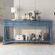 thumbnail image 3 of TREXM Console Table 63" Long Console Table with Drawers and Shelf for Entryway, Hallway, Living Room (Navy, OLD SKU WF314993AAM), 3 of 3