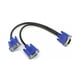 thumbnail image 2 of Cable divisor VGA para dos monitores Cable VGA Y Adaptador convertidor de 1 macho a 2 hembra Cable de video para duplicación de pantalla Cable conector VGA 1 en 2 macho a hembra 0,3 m para, 2 of 5