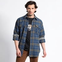 Truval - Camisa Manga Larga Leñadora Special Fit Azul 3Xl