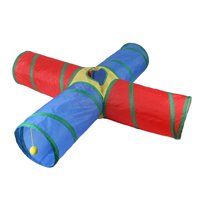 Ioensy - Túneles Para Gatos, Túneles De Juego De 4 Vías, Coloridos Para El Entrenamiento De Tubos De Paso De Conejitos