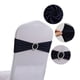 thumbnail image 1 of Xiao Hua Funda para Respaldo de Silla Azul Oscuro, Juego de 10 Piezas, 13.78 x 5.12 Pulgadas, Diseño de Moño Preatado con Hebilla de Plástico Duradera, Agregando Decoración a Banquetes de Boda y, 1 of 5