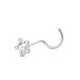 thumbnail image 2 of Piercing de Nariz de Plata Estrella de Circón, 2 of 3
