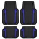 thumbnail image 1 of Set 4 piezas alfombra deportivo negro/azul, 1 of 3