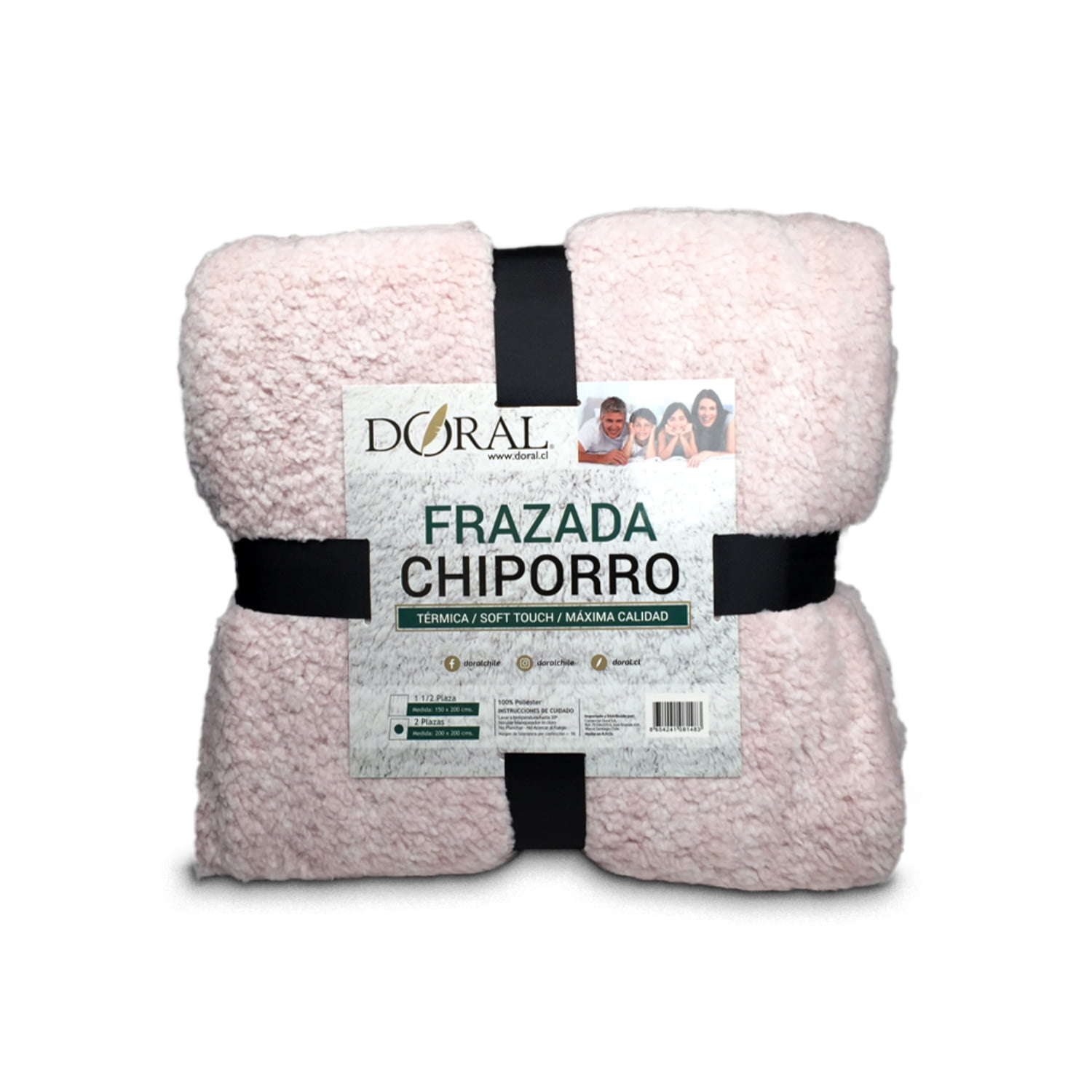 Doral - Frazada Chiporro 2 Plazas Surtidos Tonos Claros - Sc