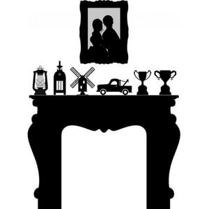 Rienda Libre Graphics - Decomural Fire Place Living Room Ws-15795