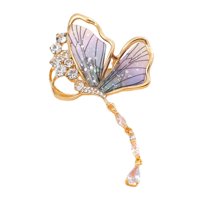 Magideal - Broche De Mariposa, Pin De Solapa De Aleación Único Para Mujer, Broche De Animal, Broches De Diamantes De Imitación, Decoración Para Vestido, Camisa,