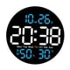 thumbnail image 2 of Reloj De Pared LED Silencioso Para Niños Y Adultos, Reloj Electrónico Para Cabecera, Hogar, Sala De Estudio, Azul Cielo, 2 of 3