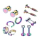 thumbnail image 4 of 6 Pares De Tachuelas De Oreja Curva Barbell Inoxidable Hélice Piercing Joyería De Oreja Colorida, 4 of 5