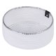 thumbnail image 1 of 1 Paquete de Cesta de Almacenamiento Tejida, Caja de Almacenamiento para Estante y Armario para Bandeja de Llaves, Cuenco para Escritorio de Entrada, Decoración del Hogar Blanco-Plata 9.4*9.4*3.9in, 1 of 6