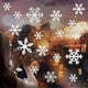 thumbnail image 2 of Pegatinas de copos de nieve para ventanas, decoraciones navideñas para ventanas, 116 piezas de pegatinas de PVC, 2 of 7