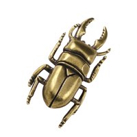 Magideal - Estatua En Miniatura De Estatuilla De Animal, Decoraciones De Animales De Latón Rústico Vintage, Adorno De Animales De Metal Sólido Para Oficina De Es