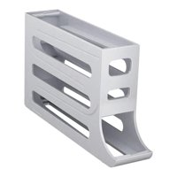 Bothyi - Dispensador De Huevos Con Ruedas, Contenedor De Huevos Con Ruedas Para Nevera, Automático, Para Cocina, Gris