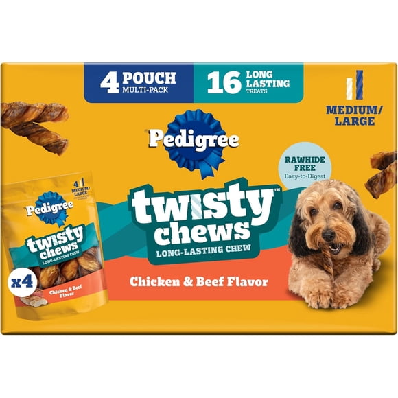 Premio para perro Pedigree Twisty Medium Large sin rawhide