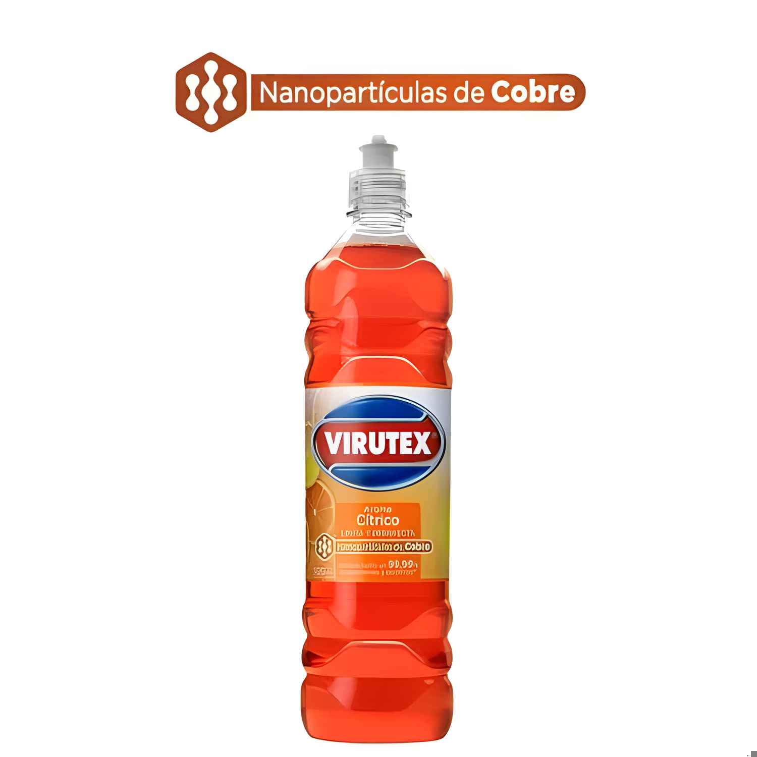 Limpiador De Pisos Y Superficies Desinfectante Aroma Cítrico 900Ml Con Dosificador - Virutex