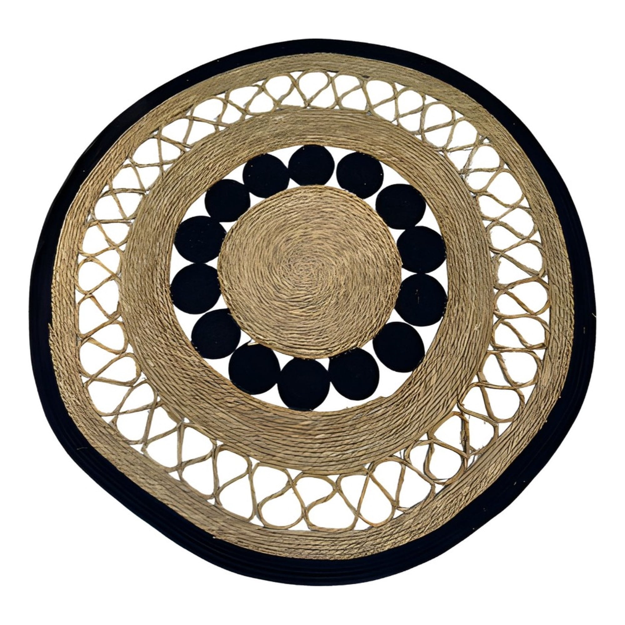 Genérico - Alfombra Decorativa Redonda Patrón Estilo Geométrico Jhn