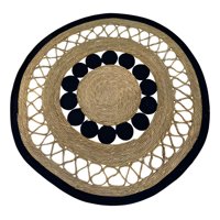 Genérico - Alfombra Decorativa Redonda Patrón Estilo Geométrico Jhn