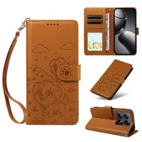 Funda Billetera Foxdock Compatible Con Xiaomi 14T Pro, Diseño Perrito Tierno, Ranuras Para Tarjetas Y Soporte Plegable