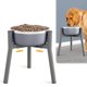 thumbnail image 1 of Soporte para cuencos de perro SHAINFUN gris, ancho ajustable, 28 cm (para perros grandes), 1 of 6