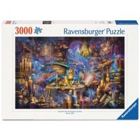 Puzzle Ravensburger Dragon'S Library De 3000 Piezas Para Adultos
