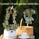 thumbnail image 3 of Trepador para plantas Ceiner de metal dorado con ágata para interior, 2 piezas, 3 of 7