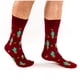 thumbnail image 3 of Calcetin Diseño Cactus Burdeo Talla 37-44, 3 of 3