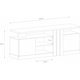 thumbnail image 5 of Mueble Rack Cristal Savana 60 Pulgadas, 5 of 5