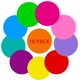 thumbnail image 1 of Pegatinas circulares de borrado en seco PinCute 30 cm – Pack de 10 unidades, 1 of 8