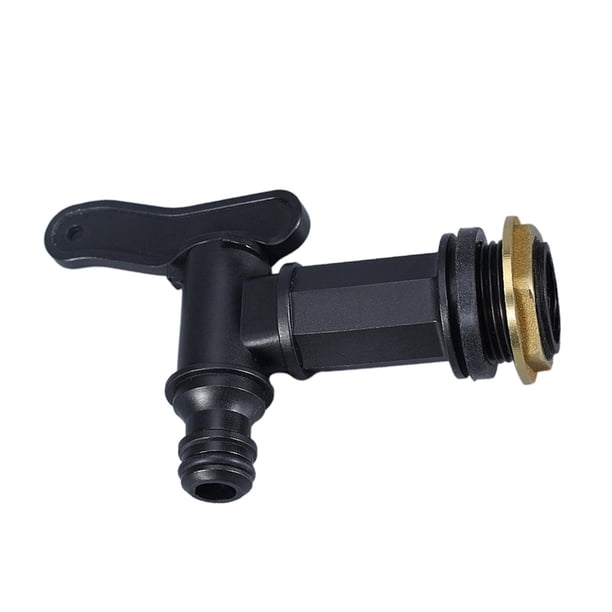 Adaptador de barril de grifo de agua de repuesto Instalación rápida y fácil Herramientas y equipos de jardín Adaptador de tanque IBC para tanque de Hebilla de hilo de latón