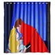 thumbnail image 1 of Cortina de ducha de la Bella Durmiente, juego de cortinas de baño con ganchos, tamaño 60 x 72 pulgadas, 1 of 3