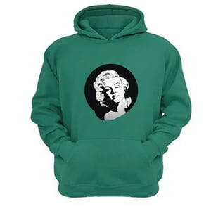 Genérico - Poleron Canguro Marilyn Verde Aguamarina Talla Xs Unisex
