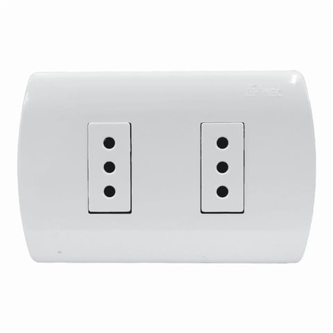 Imec - Toma Corriente 10A Blanco Embutido