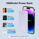 thumbnail image 2 of Cargador Portátil 10000mah Powerbank Batería Externa Violeta, 2 of 6