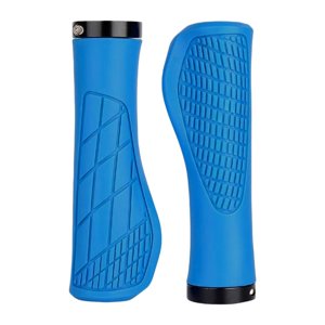 Magideal - 2X Empuñaduras De Manillar De Bicicleta Empuñaduras De Manillar De Bicicleta Accesorios De Ciclismo Antideslizantes Empuñaduras De Repuesto Para Bicic Azul
