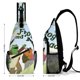 thumbnail image 2 of Rana y Sapo Riñonera Bandolera con Estampado Integral para Hombres y Mujeres, Bolso Cruzado Gráfico de Tendencia, Mochila de Hombro Streetwear para Ciclismo y Deportes, Riñonera Versátil Casual, 2 of 6
