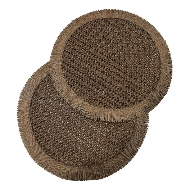 Set 2 Individual De Mesa Pack 2 Individual Tejido Colores marron