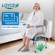 thumbnail image 2 of Cómoda de cama Loyoda con brazo abatible con asiento acolchado, 227 kg, gris, 2 of 6
