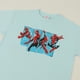 thumbnail image 2 of Polera Manga Corta Niño Celeste Saltando Spiderman Marvel, 2 of 3