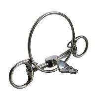 Magideal - Broca De Caballo Broca De Boca De Caballo Anillos Más Grandes De Metal Equipo De Entrenamiento De Anillos Tóricos Ecuestres Con Adornos Plateados Todo