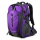 thumbnail image 1 of Mochila FENGDONG impermeable y ligera de 40 litros para senderismo, color morado, 1 of 6