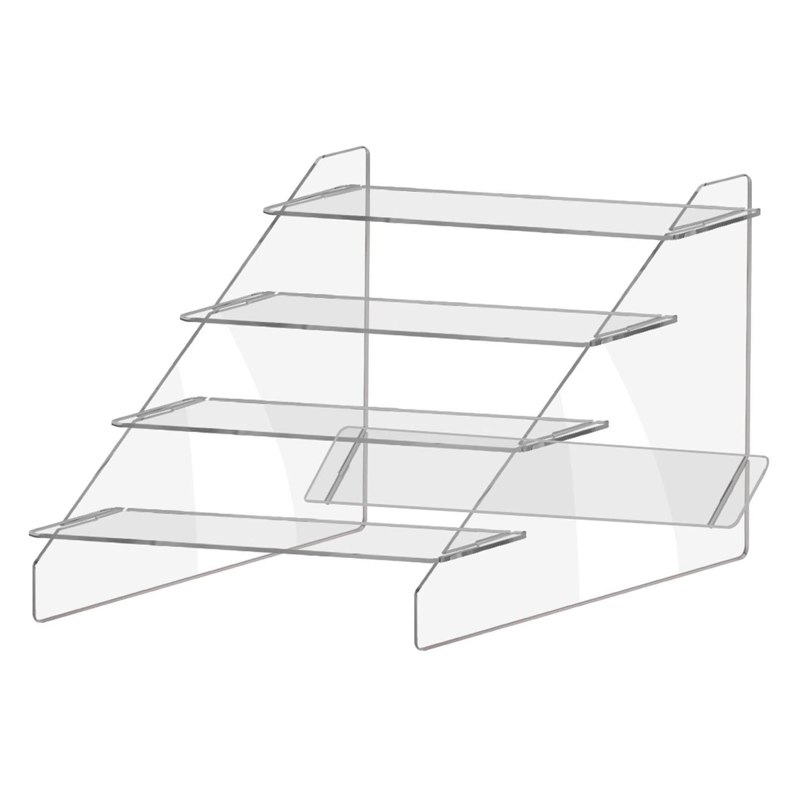 Magideal - Estante De Exhibición, Estante Organizador De Maquillaje, Decoración Única De 4 Niveles, Estante De Papel Para Vasos Y Pasteles, Estante De Exhibición