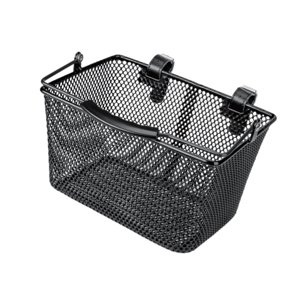 Ioensy - Cesta De Bicicleta Para Niños, Cesta De Almacenamiento Portátil Para Montar, Ir De Compras Al Aire Libre, Color Negro