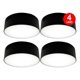 thumbnail image 1 of Pack 4 Plafon Panel Led Redondo Sob Itd Decorativo 12w 6000k negro, 1 of 8