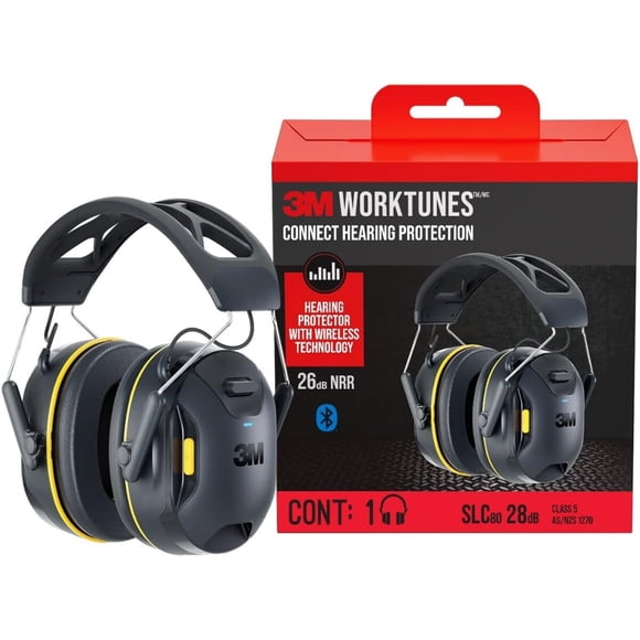 Protector Auditivo 3M WorkTunes Bluetooth 26dB NRR Inalámbrico