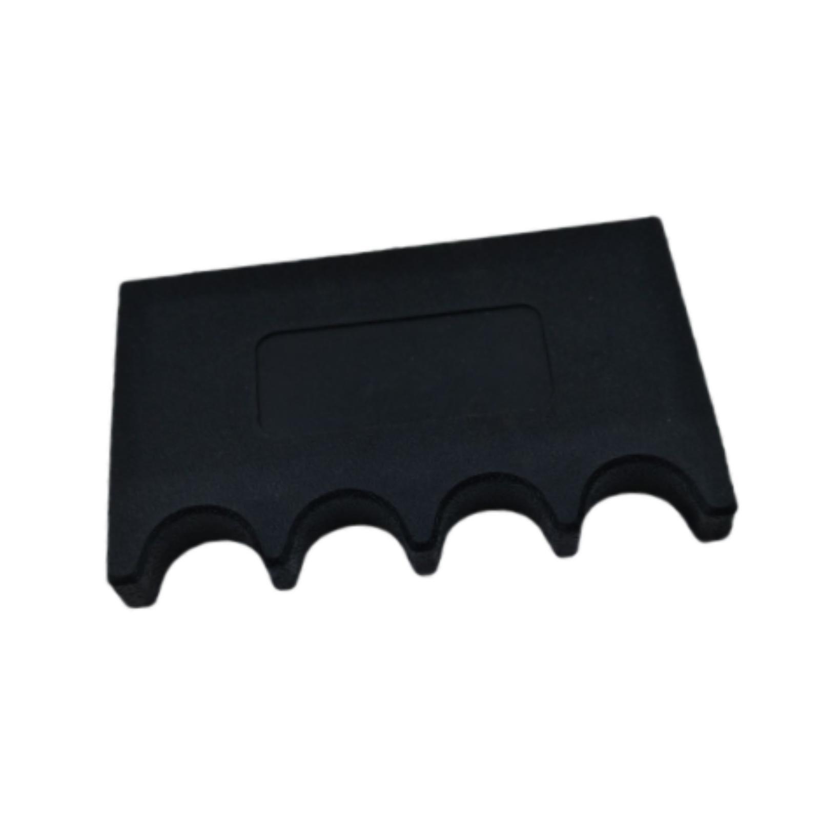 Magideal - Soporte Para Tacos De Billar Con 4 Ranuras Para Reposapiés De Mesa, Ligero, Compacto, Práctico, Soporte Para Palos De Billar, Garra Para Centro Comuni Negro